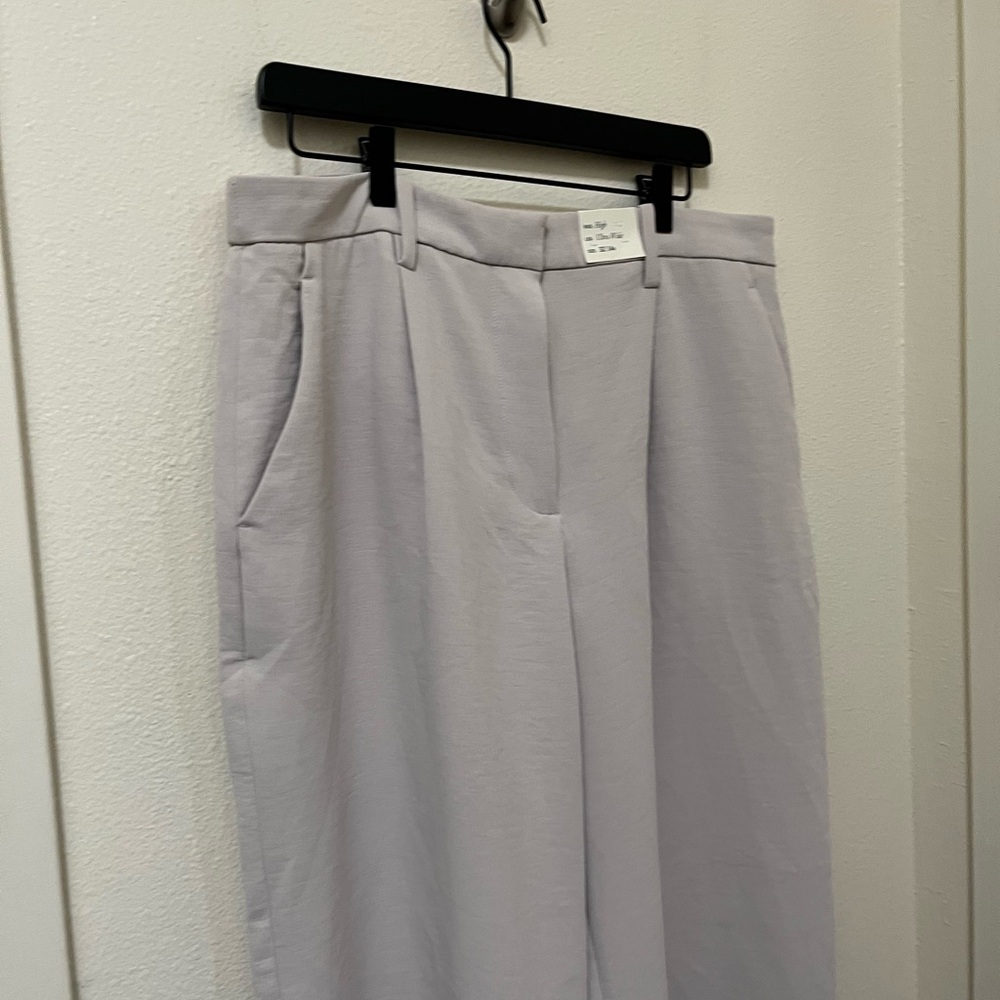 •ABERCROMBIE & FITCH• Sloane Tailored Wide Leg Pant Sand Ultra High Rise - Picture 2 of 8